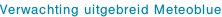 Verwachting uitgebreid Meteoblue