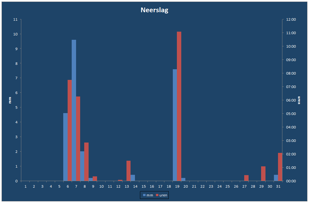 Neerslag-grafiek